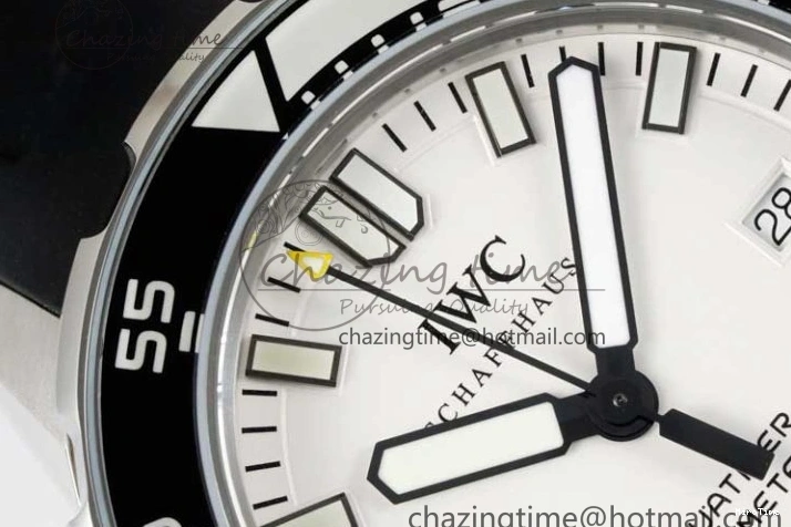 MIROTIME 0108 Premium Aquatimer Automatic SS RSF 1:1 Best Edition White Black Dial on Black Rubber Strap A 7067